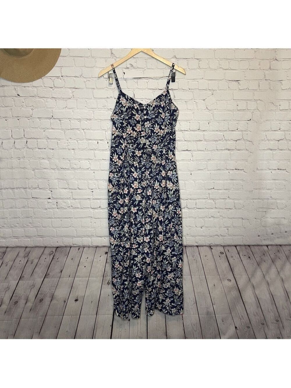 90s Jeffrey & Dara Floral Jumpsuit